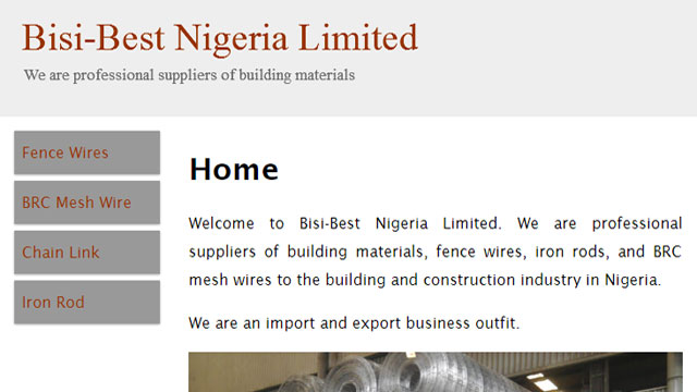 Bisibest Nigeria Limited responsive website desiged by Caseray Solutions Limited